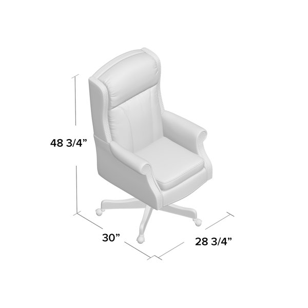 Hooker Furniture Empire Genuine Leather Office Chair & Reviews Wayfair